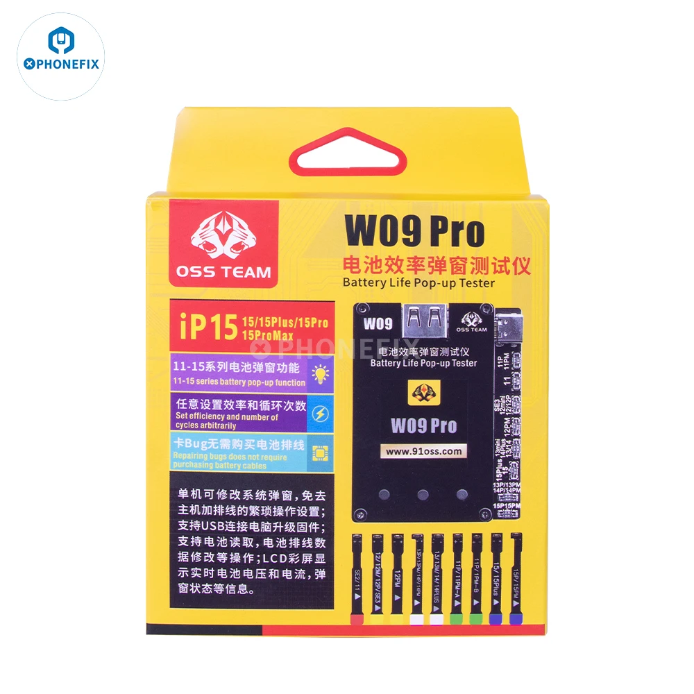 OSS W09 Pro V3 Battery Life Pop-up Tester for iPhone