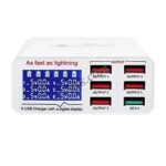جهاز اختبار وفحص الشحن والـ USB Sunshine SS-304Q – 6 منافذ (USB Voltage & Current Tester)