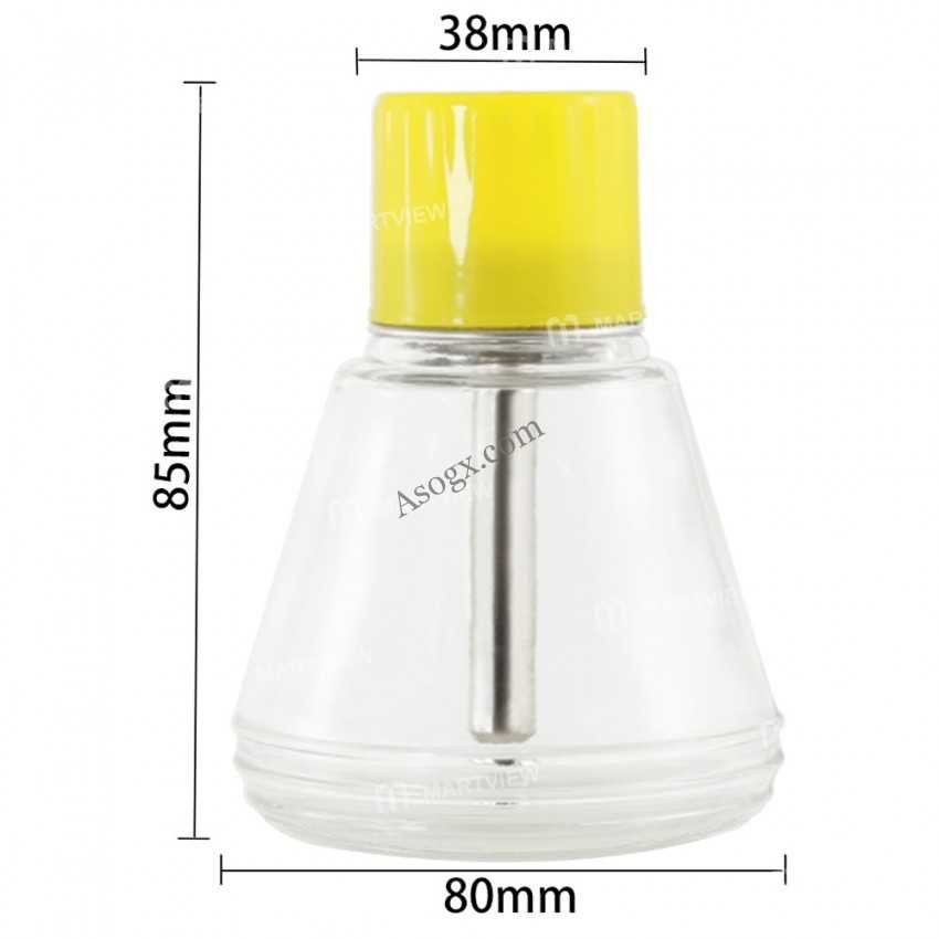 18c glass bott حافظة تنر