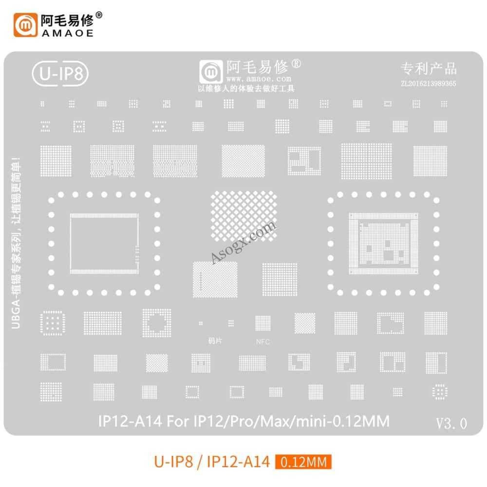 AMAOE 12 شبلونة ايفون