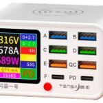 شاحن متعدد المنافذ Tensa No.1 Shanba بقوة 65W – 8 منافذ + شحن لاسلكي